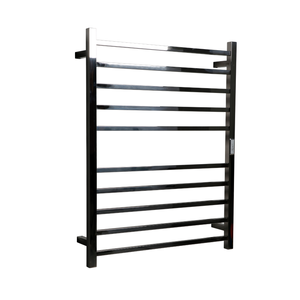 Hotwire 130W 900 x 700mm Stainless Steel 10 Bar Flat Square Heated Towel Rail with Timer