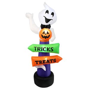 Lifebay Halloween Inflatable Glowing Signpost Outdoor Decoration