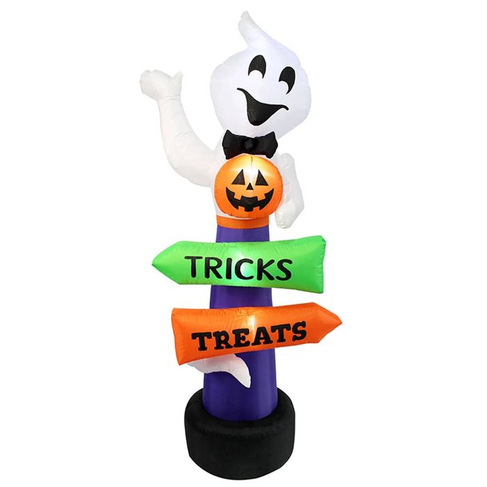 Lifebay Halloween Inflatable Glowing Signpost Outdoor Decoration