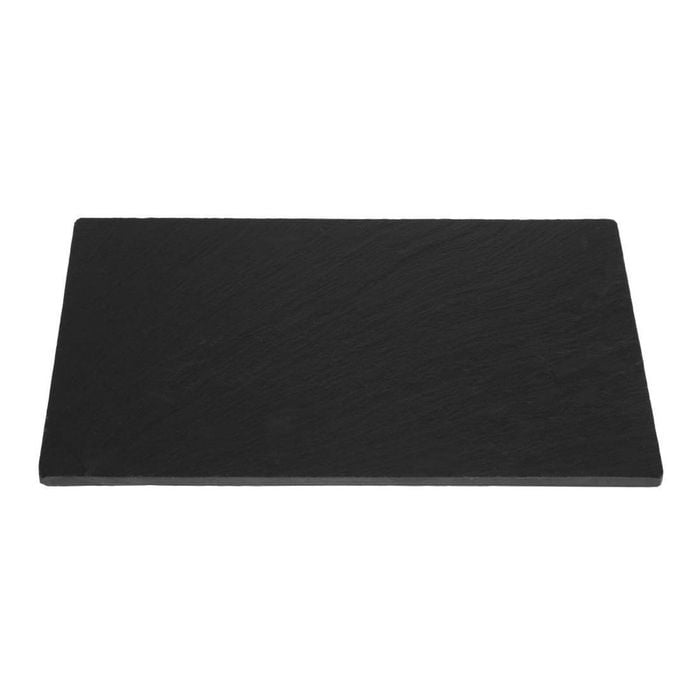Olympia Slate Platters Smooth Edged Rectangular Serving Trays 280 X 180mm 2 Pack