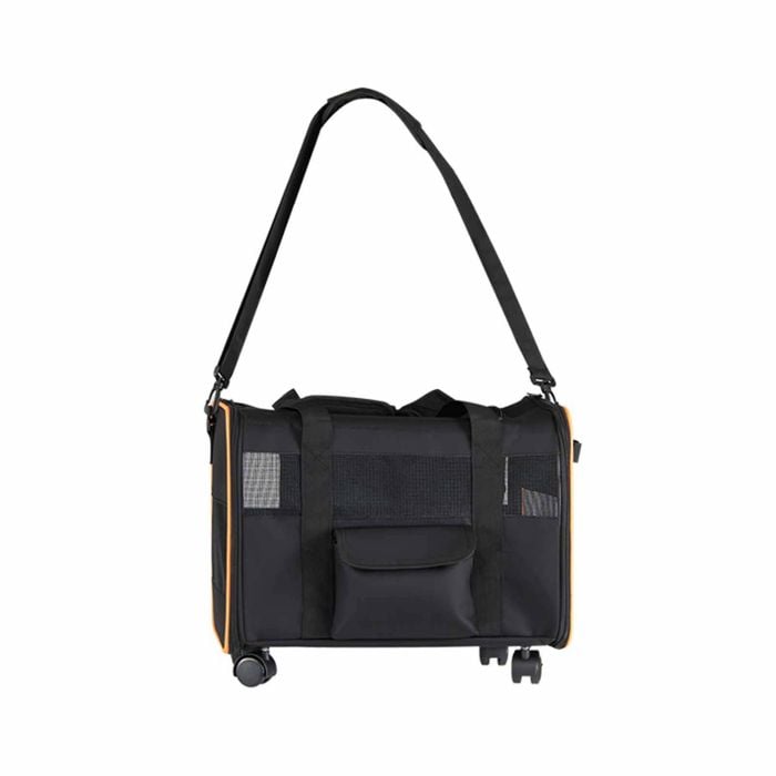 Costway Rolling Pet Carrier Bag Wheel Foldable Dog Travel Crate Cat