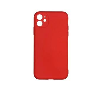 Case Silicone Cover Thin Soft Slim - For Apple iPhone XR (Red)