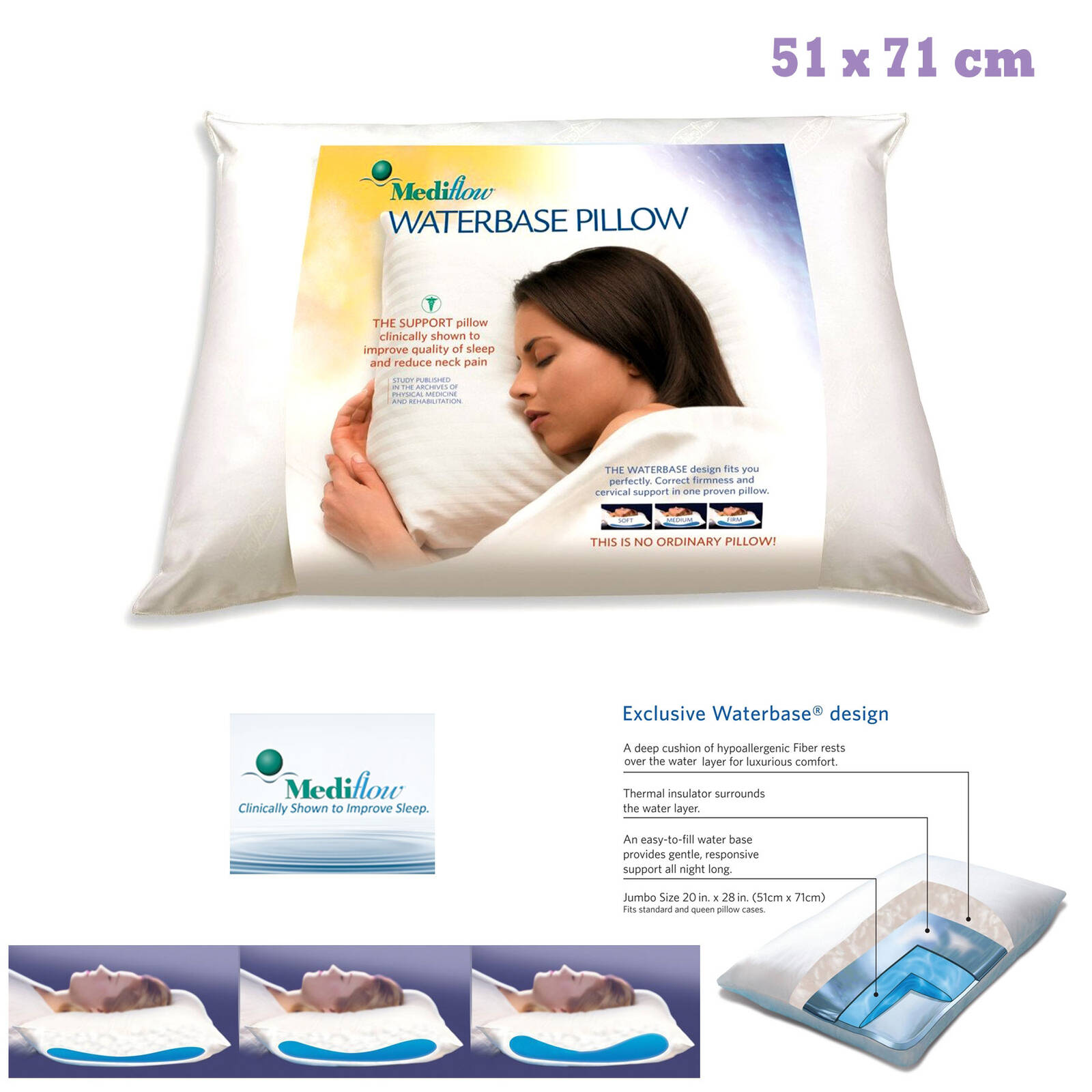 Water fashion pillow neck pain