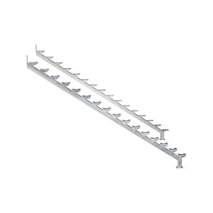 Galintel 16 Tread Galvanised Steel Dual Stair Stringer - 2 Pack