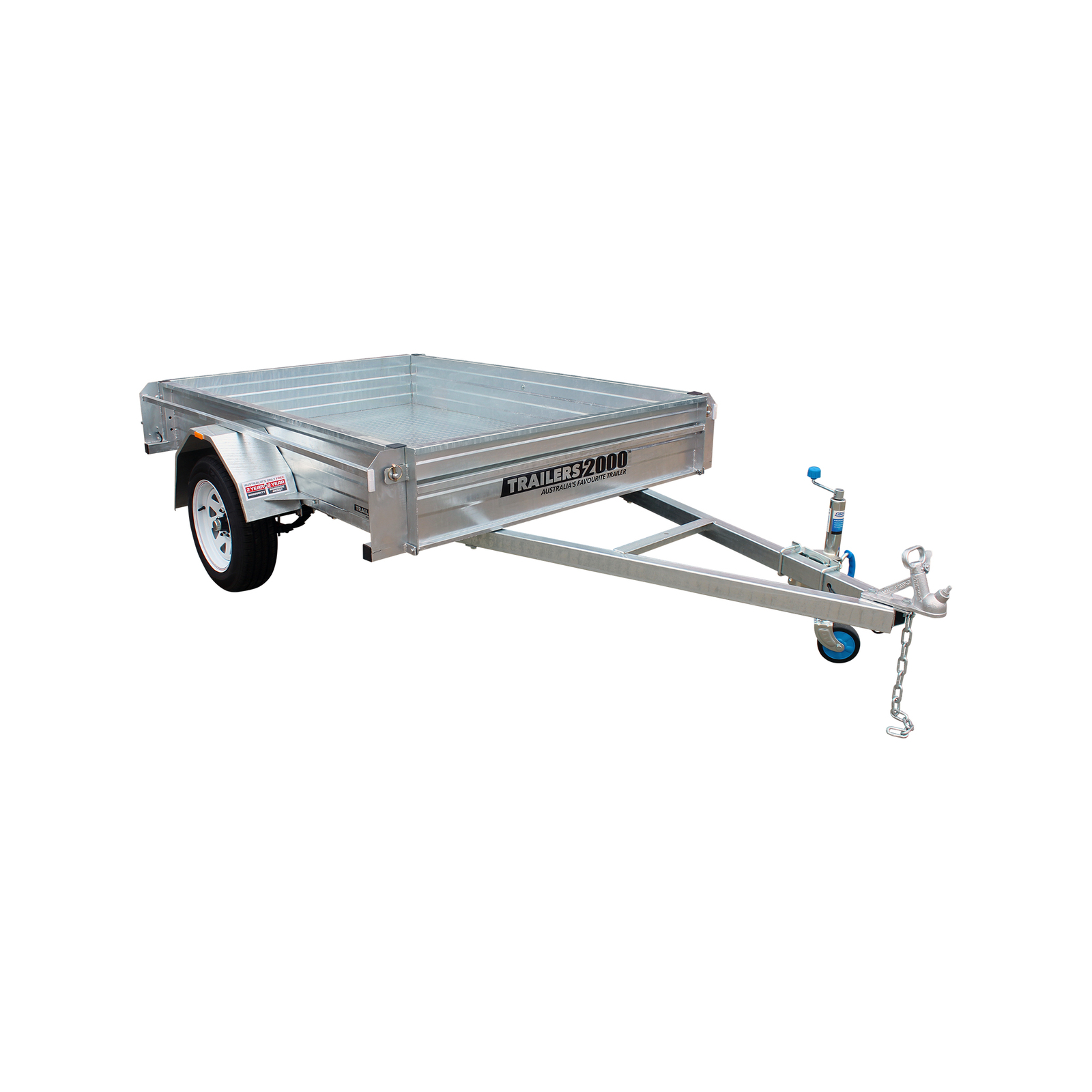 Trailers 2000 7 x 5ft Heavy Duty Galvanised Box Trailer product image