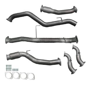 Ignite Exhausts Turbo Back For Holden Rc Colorado 3l 3" Cat & Pipe Raw Aluminised Steel