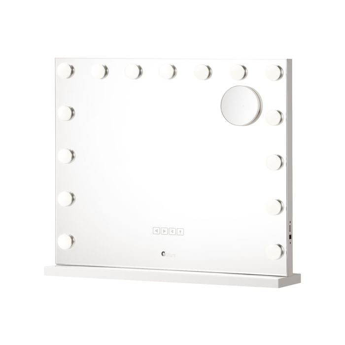 Oikiture Makeup Mirrors 59x48cm Bluetooth Hollywood LED Vanity Mirror