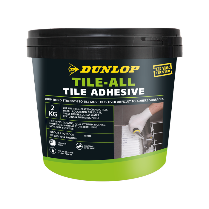 Dunlop 2kg Tile-All Tile Adhesive