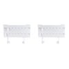 2PK Appetito 38.3cm Roll Dispenser Paper Towel Holder  Wall Mount White