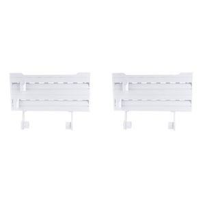 2PK Appetito 38.3cm Roll Dispenser Paper Towel Holder  Wall Mount White