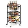 Costway 4-Tier Kitchen Storage Drawer Cart Mobile Utility Trolley