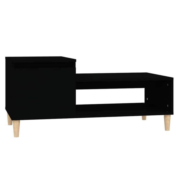 vidaXL Coffee Table Black Engineered Wood Modern Couch Table Bedside Table