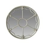 Willow & Silk Vintage Design Round Wall Mirror 60 Cm