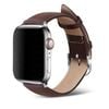 Premium Leather Watch Band Strap - For Apple iWatch Ultra [42mm Series 3] 44mm 45mm 46mm 49mm (Dark brown)