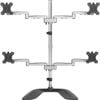 Startech.com Quad Monitor Stand, Desktop Vesa 4 Monitor Arm Up To 32" (17.6lb/8kg) Screens, Ergonomic