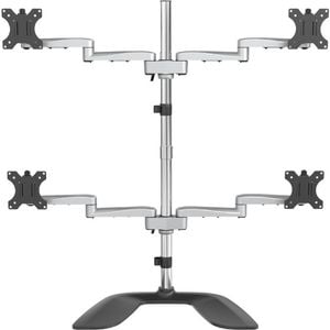Startech.com Quad Monitor Stand, Desktop Vesa 4 Monitor Arm Up To 32" (17.6lb/8kg) Screens, Ergonomic