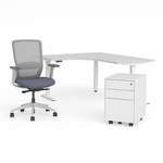 OLG Office Package 3 with Agile Motion 1800x1800 Desk, Engage Chair with Arms, Mobile Pedestal