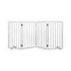 Pawz 4-Panel Extra Large Wooden Foldable Pet Gate White