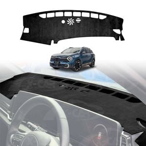 Luxury 3D Dash Mat Pad Cover Non-Slip for Kia Sportage 2021-2025 Microfiber Leather