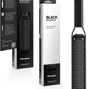 Microplane Black Sheep Full Metal Grater Zester in Black
