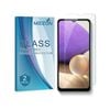 2 Pack MEZON Samsung Galaxy A22 5G (6.6") Clear Tempered Glass Screen Protectors