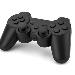 Wireless Controller Compatible For Ps3 Playstation 3 | Dual Vibration Gamepad (black)