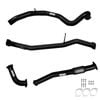 Ignite Exhausts Dump Back For Nissan Gu Patrol 2.8l Turbo Diesel Wagon 3" Inch / Pipe Only Black Aluminised Steel
