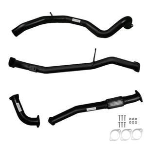 Ignite Exhausts Dump Back For Nissan Gu Patrol 2.8l Turbo Diesel Wagon 3" Inch / Pipe Only Black Aluminised Steel