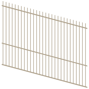 ProtectorAl 1201-2400mm x 1800mm Paperbark Picket Top Pool Fence Panel Raked Up to 15º
