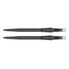 2PK Target Swiss Storm Nano Dart Point Replacement Spare Tip 35mm Black