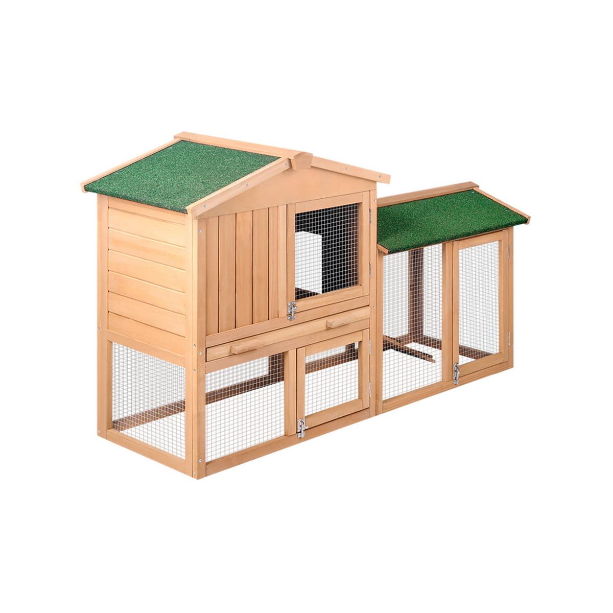 i.Pet Chicken Coop Rabbit Hutch Large House Run Cage Wooden Outdoor ...