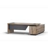 Modern Furniture BALDER Executive Desk with Left Return 180-200cm - Oak&Black