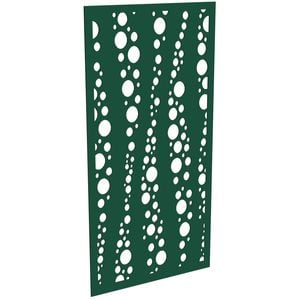 ProtectorAl 300-1200 x 1201-2400mm Dark Green/Gloss White Bubbles Unframed Composite Deco Panel