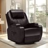 Advwin Recliner Chair Electric Massage Heat Chair Lounge Armchair Leather Brown