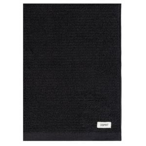 Esprit 800GSM Porto Cotton Ribbed Bathroom Bath Mat 50x80cm Onyx Black