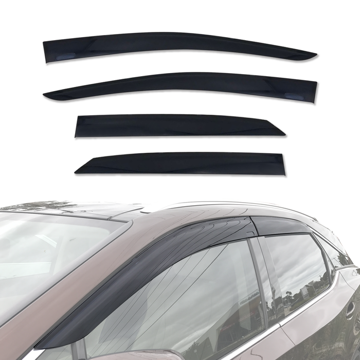 AUSGO Injection Weather Shields For Lexus RX200T/300/350/450h 5-Seat 2015-2022 Weathershields Window Visors Wind Deflectors