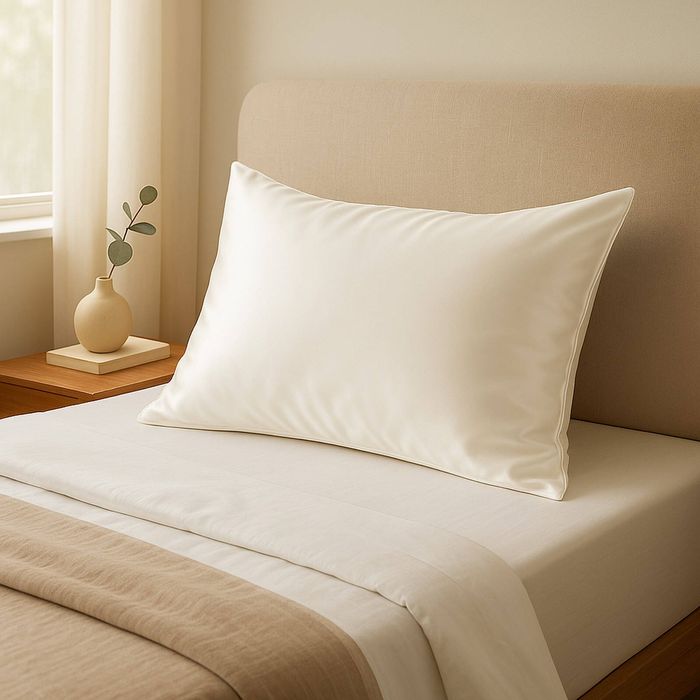 Royal Comfort Pure Silk Pillowcase 100% Mulberry Hypoallergenic White Standard