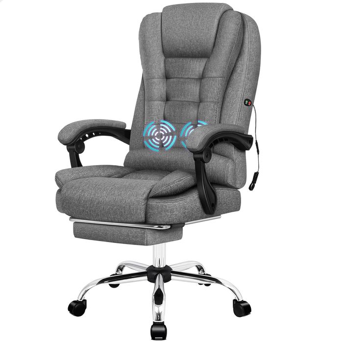 ALFORDSON Office Chair Fabric Grey