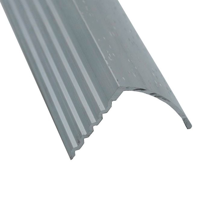 Roberts 3.3m Silver Hammered Stairnose Trim - 10 Pack