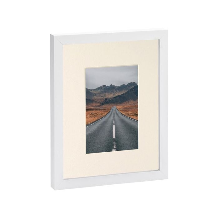 Nicola Spring Photo Frame with 4" x 6" Mount - 8" x 10" - White