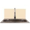 Dissco Laundry Splashback 565x300mm Cream