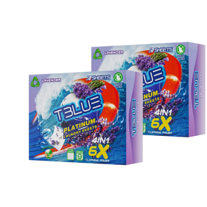 TBLUE Laundry detergent Sheet - Lavender 50 Loads -- TWIN PACK