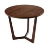 Sk Designer Living | Arlo Round Wood Side Table - Walnut