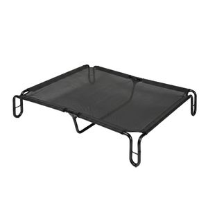 Pawz Elevated Dog Bed L Breathable Mesh Cooling for Indoor Outdoor Black