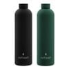 2PK Lemon & Lime 1L Refresh Insulated Drink Bottle - Assorted