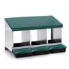 I.pet Chicken Nesting Box Roll Away 3 Holes Metal Wall Mounted Nest Box Green