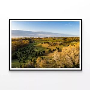 Sunrise over a Countryside  Print 100% Australian Made 120x90cm  (Poster)