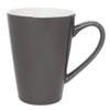 Olympia Cafe Latte Cup Charcoal 340ml 12 Pack Ceramic Coffee Mug Tableware