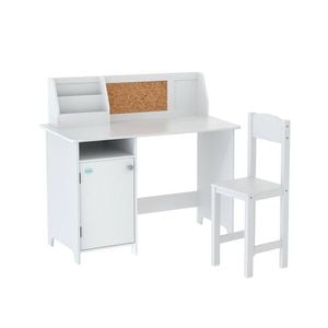 Keezi Desk Storage Kids Table and Chairs Set