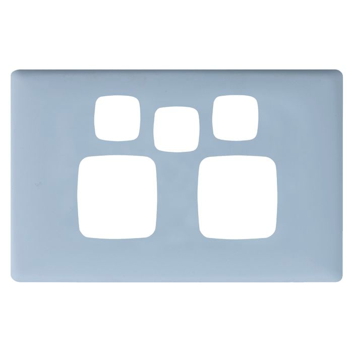 HPM Cheekyboy Linea Double Powerpoint Cover Plate with Extra Switch